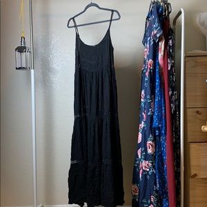 Black maxi dress